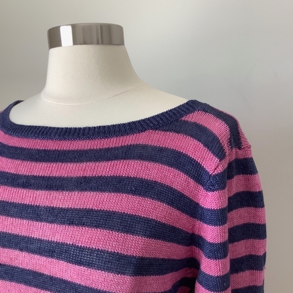 Talbots Linen Long Sleeve Shirt Top L - Picture 3 of 16